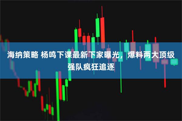 海纳策略 杨鸣下课最新下家曝光，爆料两大顶级强队疯狂追逐